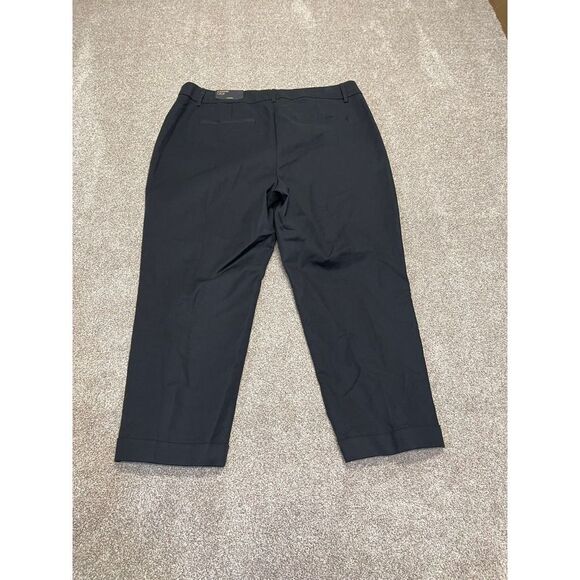 Chico womens so slimming pants sz 2.5 serene stretch cuffed crop basic black nwt - Picture 2 of 12